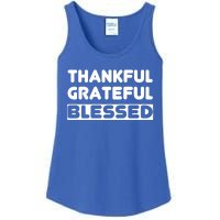 Thankful Grateful Blessed Gift Thanksgiving Gift Ladies Essential Tank