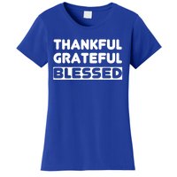 Thankful Grateful Blessed Gift Thanksgiving Gift Women's T-Shirt