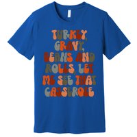 Turkey Gravy Beans And Rolls Let Me See That Casserole Retro Premium T-Shirt