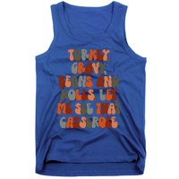 Turkey Gravy Beans And Rolls Let Me See That Casserole Retro Tank Top