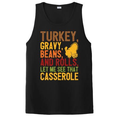 Turkey Gravy Beans And Rolls Let Me See That Casserole Funny PosiCharge Competitor Tank