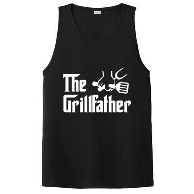 The Grillfather Bbq Grill Barbecue Cooking Cook Daddy Papa Gift PosiCharge Competitor Tank
