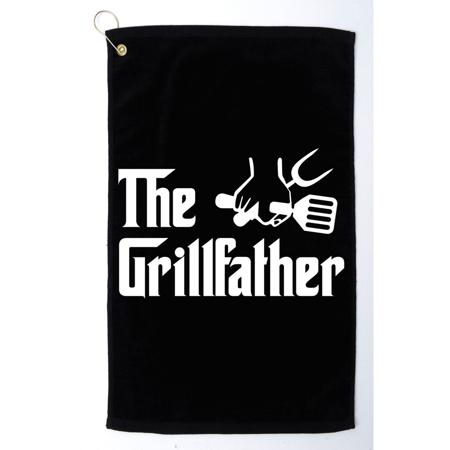 The Grillfather Bbq Grill Barbecue Cooking Cook Daddy Papa Gift Golf Towel