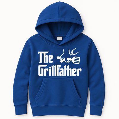 The Grillfather Bbq Grill Barbecue Cooking Cook Daddy Papa Gift Kids Hoodie
