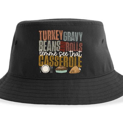 Turkey Gravy Beans And Rolls Let Me See That Casserole Fall Sustainable Bucket Hat