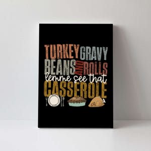 Turkey Gravy Beans And Rolls Let Me See That Casserole Fall Canvas