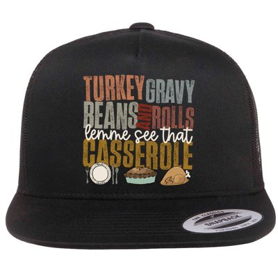 Turkey Gravy Beans And Rolls Let Me See That Casserole Fall Flat Bill Trucker Hat