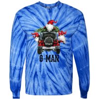 Thankful Grateful Blessed G Grandpa Gift Tie-Dye Long Sleeve Shirt