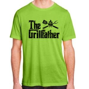 The Grillfather Bbq Grill Smoker Barbecue Chef Grill Master Meaningful Gift Adult ChromaSoft Performance T-Shirt