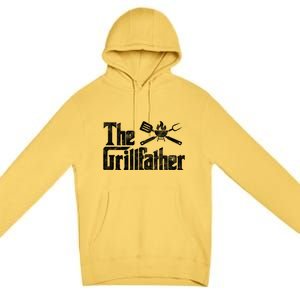 The Grillfather Bbq Grill Smoker Barbecue Chef Grill Master Meaningful Gift Premium Pullover Hoodie