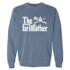 The Grillfather Bbq Grill Smoker Barbecue Chef Grill Master Meaningful Gift Garment-Dyed Sweatshirt