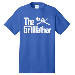 The Grillfather Bbq Grill Smoker Barbecue Chef Grill Master Meaningful Gift Tall T-Shirt