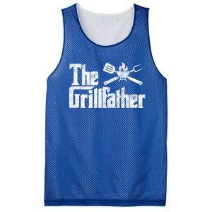 The Grillfather Bbq Grill Smoker Barbecue Chef Grill Master Meaningful Gift Mesh Reversible Basketball Jersey Tank