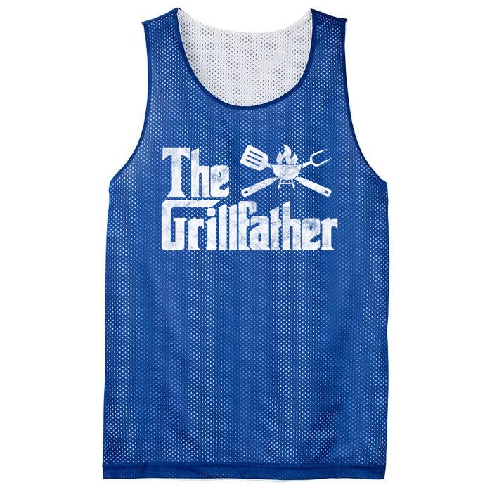 The Grillfather Bbq Grill Smoker Barbecue Chef Grill Master Meaningful Gift Mesh Reversible Basketball Jersey Tank