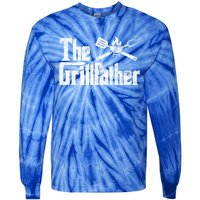 The Grillfather Bbq Grill Smoker Barbecue Chef Grill Master Meaningful Gift Tie-Dye Long Sleeve Shirt