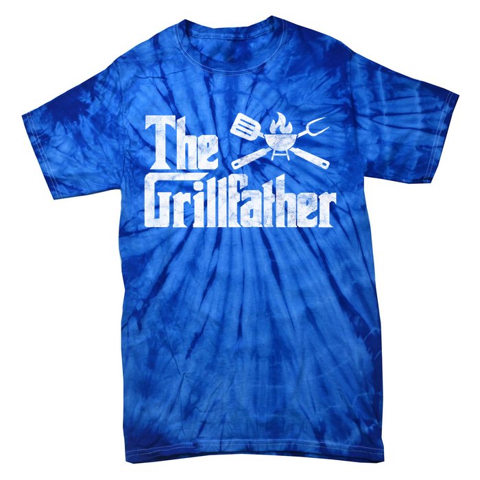 The Grillfather Bbq Grill Smoker Barbecue Chef Grill Master Meaningful Gift Tie-Dye T-Shirt