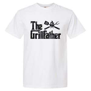 The Grillfather Bbq Grill Smoker Barbecue Chef Grill Master Meaningful Gift Garment-Dyed Heavyweight T-Shirt