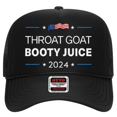 Throat Goat Booty Juice 2024 High Crown Mesh Back Trucker Hat