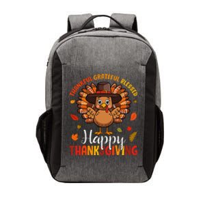 Thankful Grateful Blessed Thanksgiving Turkey Vector Backpack