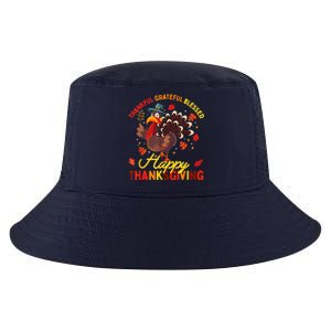 Thankful Grateful Blessed Thanksgiving Turkey Cool Comfort Performance Bucket Hat