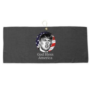 Trump God Bless America Gift Large Microfiber Waffle Golf Towel