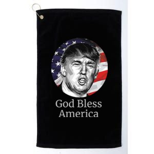 Trump God Bless America Gift Platinum Collection Golf Towel