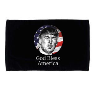 Trump God Bless America Gift Microfiber Hand Towel