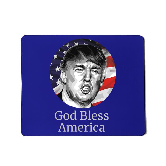 Trump God Bless America Gift Mousepad