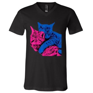 Tv Girl Band French Exit Album Funny Cat Lovers V-Neck T-Shirt