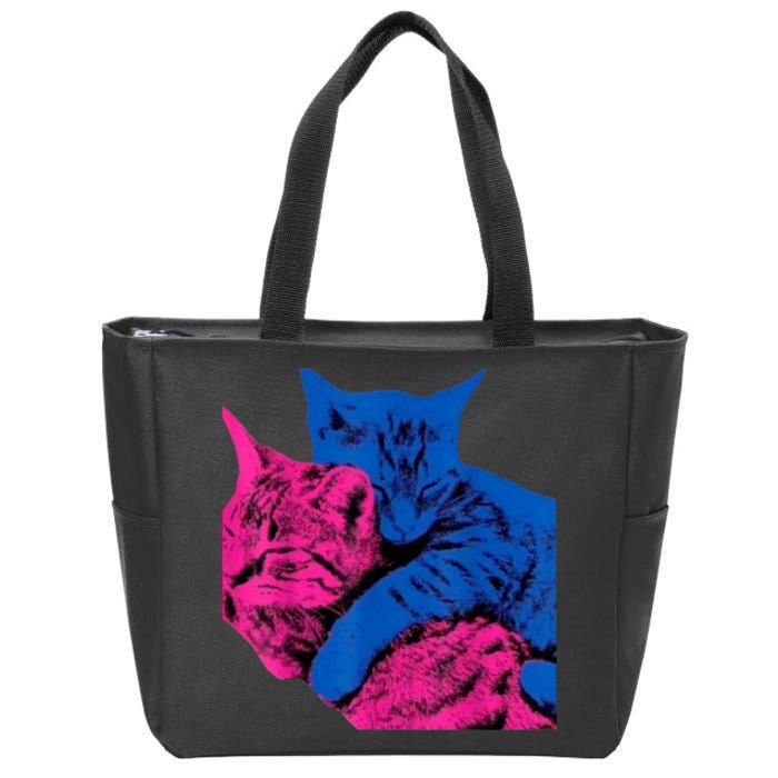 Tv Girl Band French Exit Album Funny Cat Lovers Zip Tote Bag