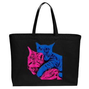 Tv Girl Band French Exit Album Funny Cat Lovers Cotton Canvas Jumbo Tote