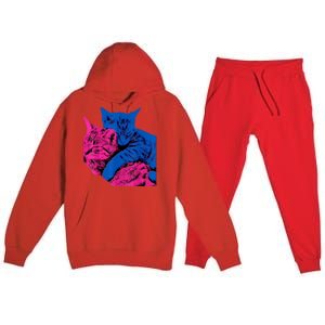 Tv Girl Band French Exit Album Funny Cat Lovers Premium Hooded Sweatsuit Set