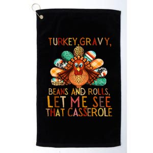 Turkey Gravy Beans And Rolls Let Me See That Casserole Platinum Collection Golf Towel