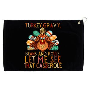 Turkey Gravy Beans And Rolls Let Me See That Casserole Grommeted Golf Towel