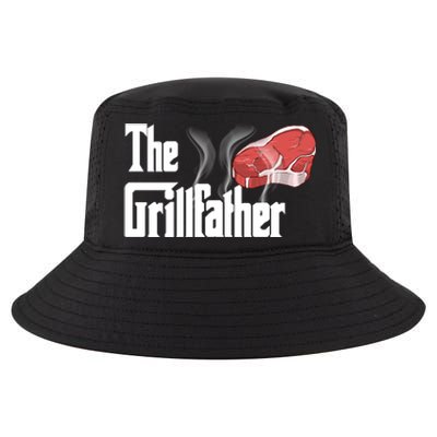 The Grillfather Bbq Grill Smoker Barbecue Grilling Gift Cool Comfort Performance Bucket Hat