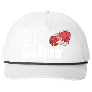 The Grillfather Bbq Grill Smoker Barbecue Grilling Gift Snapback Five-Panel Rope Hat