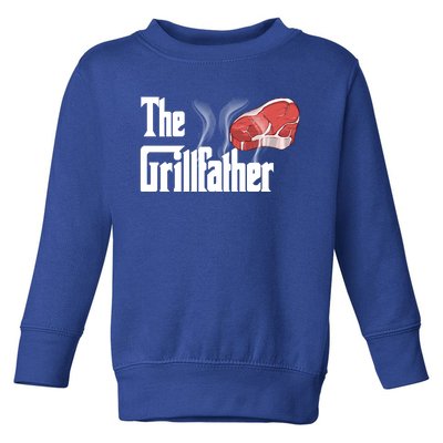 The Grillfather Bbq Grill Smoker Barbecue Grilling Gift Toddler Sweatshirt