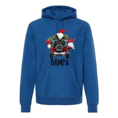 Thankful Grateful Blessed Gampa Grandpa Gift Premium Hoodie