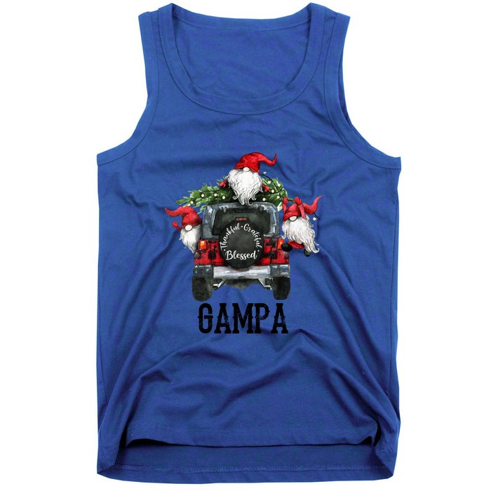 Thankful Grateful Blessed Gampa Grandpa Gift Tank Top