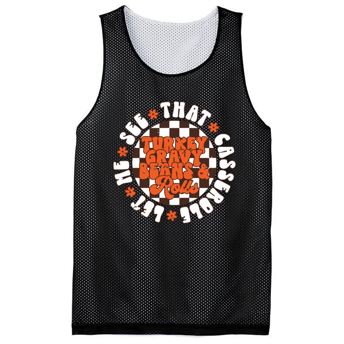 Turkey Gravy Beans And Rolls Let Me See That Casserole Mesh Reversible Basketball Jersey Tank