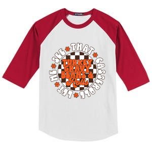 Turkey Gravy Beans And Rolls Let Me See That Casserole Kids Colorblock Raglan Jersey