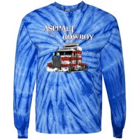 Trucker Gift Big Rig Semi Trailer Truck Driver Over The Road Great Gift Tie-Dye Long Sleeve Shirt