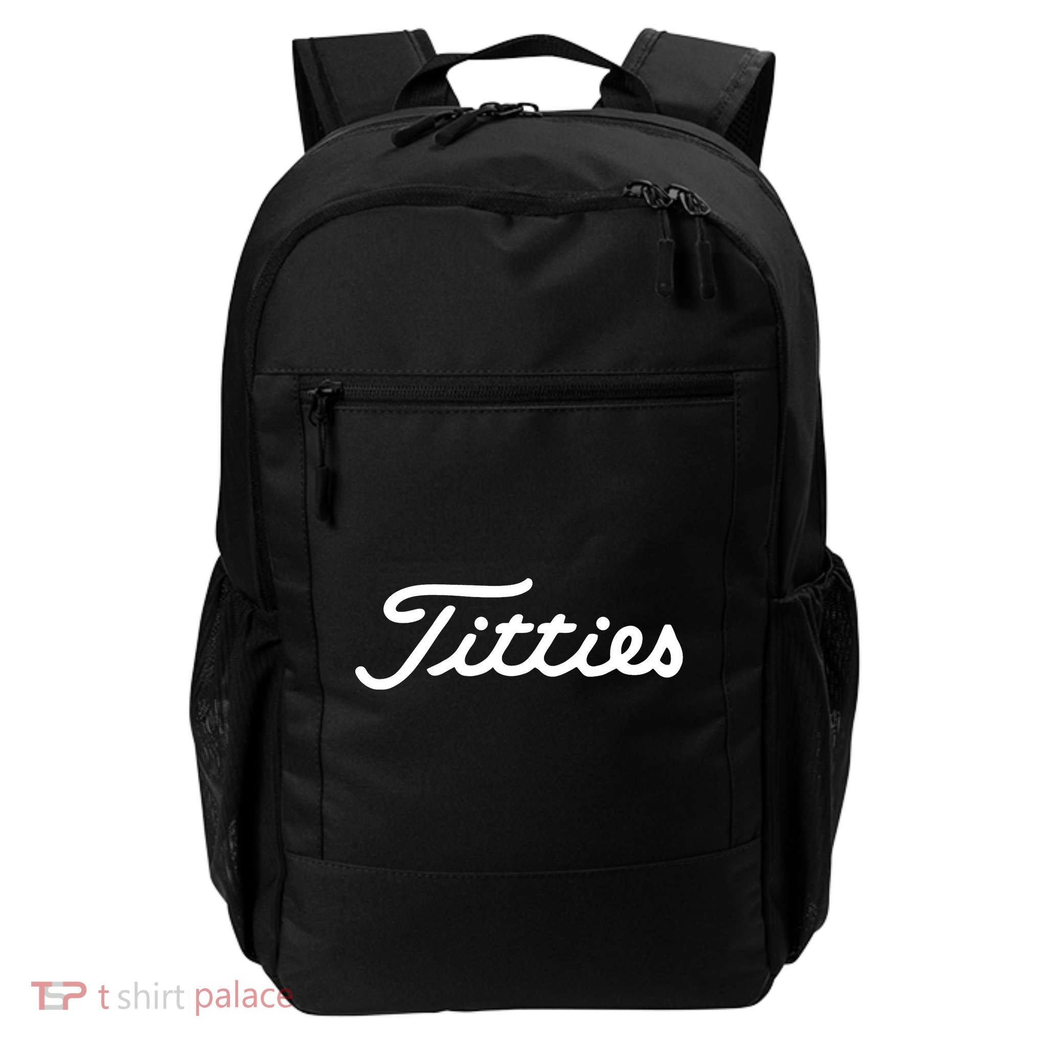 Titties Golf Bachelor Party Funny Golfing Daily Commute Backpack