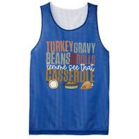 Turkey Gravy Beans And Rolls Let Me See That Casserole Fall Gift Mesh Reversible Basketball Jersey Tank