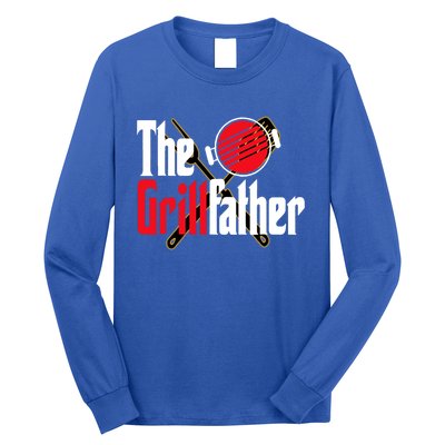 The Grillfather Bbq Grill Smoker Dad Grilling Barbecue Chef Cute Gift Long Sleeve Shirt