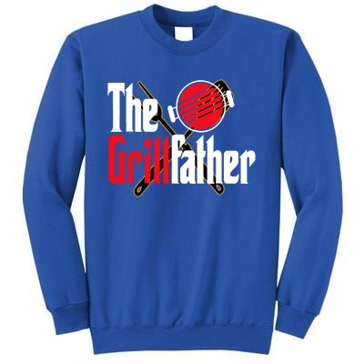 The Grillfather Bbq Grill Smoker Dad Grilling Barbecue Chef Cute Gift Sweatshirt