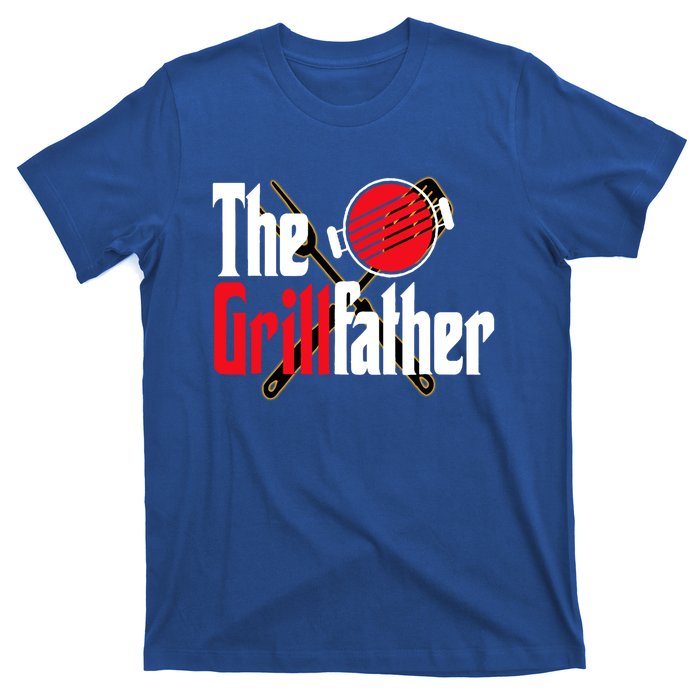 The Grillfather Bbq Grill Smoker Dad Grilling Barbecue Chef Cute Gift T-Shirt