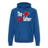 The Grillfather Bbq Grill Smoker Dad Grilling Barbecue Chef Cute Gift Premium Hoodie