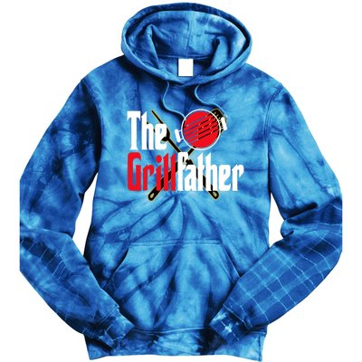 The Grillfather Bbq Grill Smoker Dad Grilling Barbecue Chef Cute Gift Tie Dye Hoodie