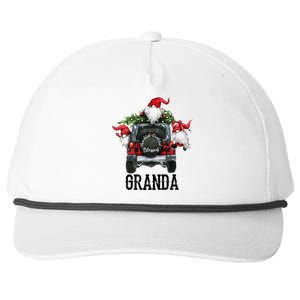 Thankful Grateful Blessed Granda Grandpa Gift Cool Gift Snapback Five-Panel Rope Hat